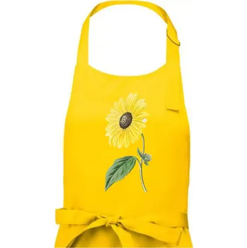Kuchyňská zástěra Slunečnice otočená - Pánská zástěra na vaření - Univerzální velikost ( Žlutá )