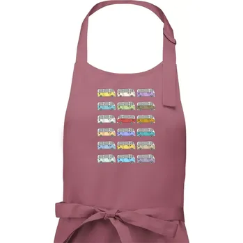 Kuchyňská zástěra Dovolená obytňákem - Pánská zástěra na vaření - Univerzální velikost ( Starorůžová )