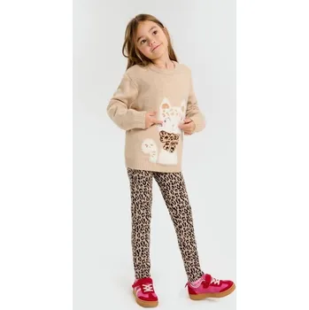 Dětská móda Sinsay - Legíny s&nbsp;leopardím potiskem - vícebarevná - 304HF-MLC - 304HF-MLC-116