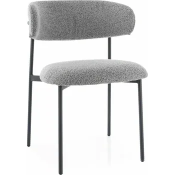 Jídelní židle Čalouněná jídelní židle DOMENICA 2 - šedá / černá