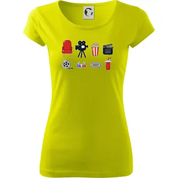 Filmové triko - Dámské triko Pure - L ( Limetková )