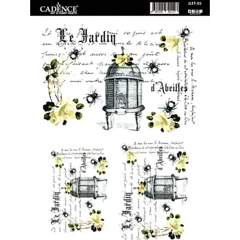 Výtvarná sada Transferový obrázek Cadence Easy Transfer, 25x35 cm - Včelí úl