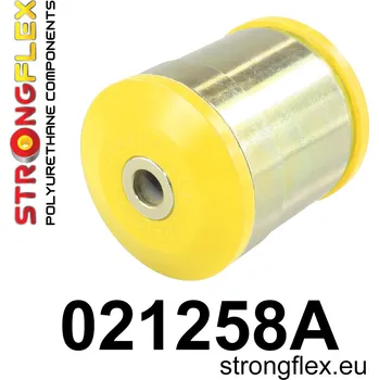 Silentblok nápravy 021258A: Strongflex Silentblok předního spodního ramene - zadní varianta SPORT Yellow