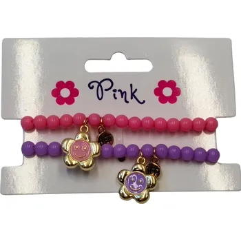 Prsten Náramky s kovovou slunečnicí 2ks