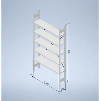 Prodejní regál Stowshelf 2500/300 x 1300 základní pole