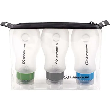 Cestovní taška sada lahviček LIFEVENTURE Silicon Bottle Set; 3x 89ml