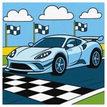 Set školních potřeb Malowanie po numerach - Błyszczące zwycięstwo Kids