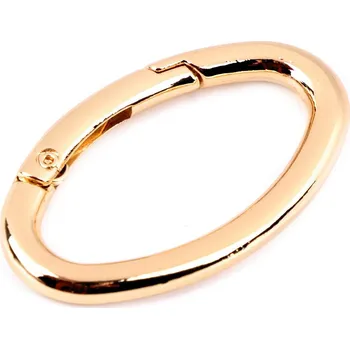 Pro Háčkování Karabina ovál 20x38 mm zlatá