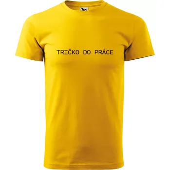 Pánské oblečení Sablio Tričko s potiskem Tričko do práce - žluté M