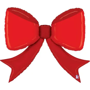 Balónek Fóliový balonek Červená mašle 90×73 cm