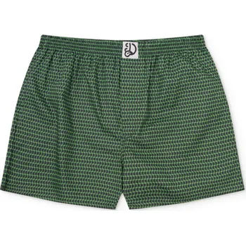 Trenýrky Pastelově zelené pánské vzorované trenky