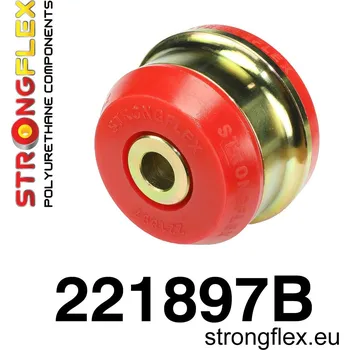 Silentblok nápravy 221897B: Strongflex Silentblok předního spodního ramene - zadní 65mm Red