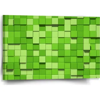 Obraz Sablio Obraz Green Blocks 3D - 60x40 cm