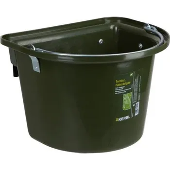 napáječka pro hospodářská zvířata Kbelík pro koně, 12 l, závěsný s pevnými kovovými držáky - zelený
