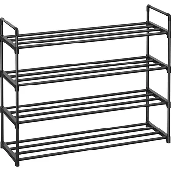 Botník Kovový botník se 4 policemi 92x30x72cm