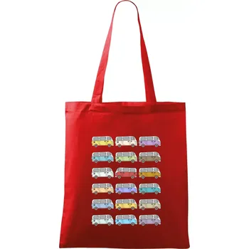 Dovolená obytňákem - Taška bavlněná - 42 x 38 cm ( Červená )