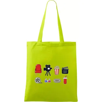 Filmové triko - Taška bavlněná - 42 x 38 cm ( Limetková )