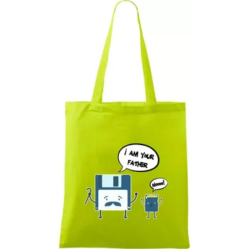 I am your father SD karta - Taška bavlněná - 42 x 38 cm ( Limetková )