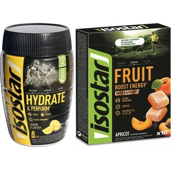Nápoj pro sportovce Isotonický nápoj + energy želé Isostar HYDRATE PERFORM 400 G CITRON + ŽELÉ ZDARMA UNI