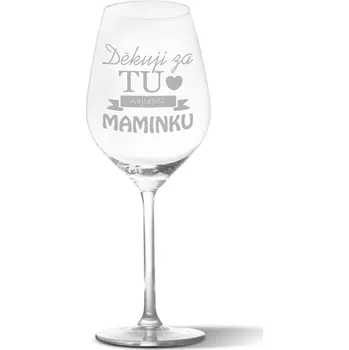 Víno Sablio Sklenička na víno Děkuju za tu nejlepší maminku: 49 cl