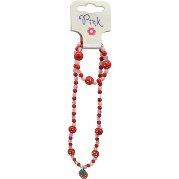 Prsten PINK - Sada šperků s přívěskem JAHODA