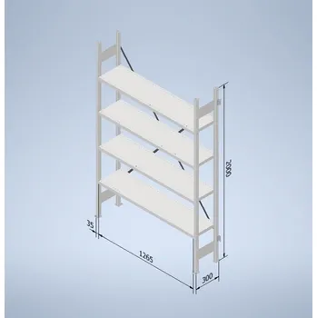 Prodejní regál Stowshelf 2000/300 x 1300 základní pole