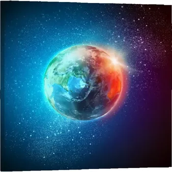 Obraz Sablio Obraz Země ve vesmíru - 50x50 cm