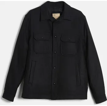 BUNDA WOOLRICH ALASKAN WOOL OVERSHIRT BLACK