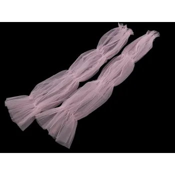 Karnevalový doplněk Elegantní tylové rukávy délka 70 cm