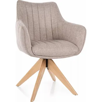 Jednací židle Otočná židle OTO 4 - světle béžová / dub