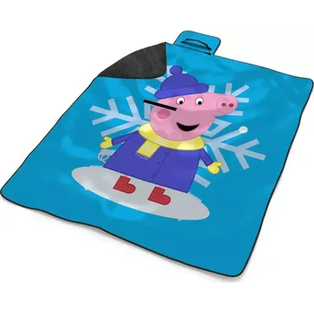 deka Sablio Plážová deka Prasátko Pepina Vločka: 200x140 cm