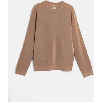 Pánský svetr SVETR WOOLRICH MICRO STITCH CREWNECK GOLD KHAKI