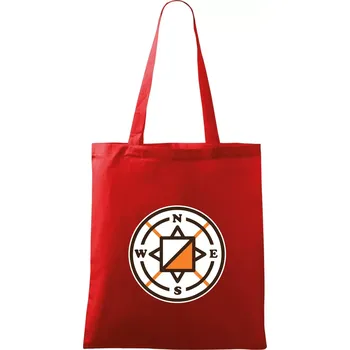 Orientační běh - navigace - Taška bavlněná - 42 x 38 cm ( Červená )