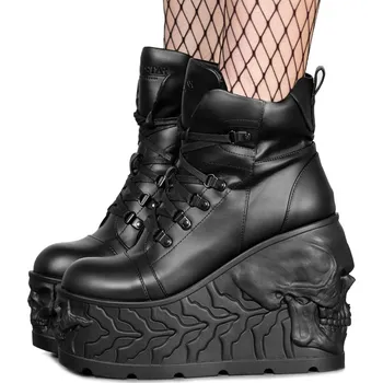 Dámské lodičky boty s klínem - Doom - KILLSTAR - KSRA009876 - 40