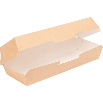 Jednorázové nádobí Garcia de Pou Papírový box na panini kraft GarciDePou 265/122/70mm 50ks