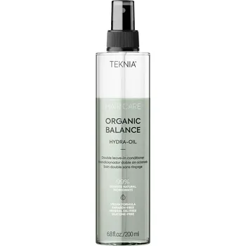 Vlasová regenerace Lakme Teknia Organic Balance Hydra-Oil dvoufázový bezoplachový kondicionér pro všechny typy vlasů 200 ml + Prodloužená možnost vrácení zboží do 30 dnů.
