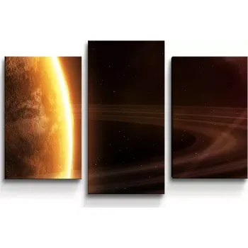 Obraz Sablio Obraz - 3-dílný Vesmír - 75x50 cm