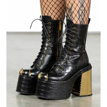 Dámské lodičky boty s klínem - Repetilia - KILLSTAR - KSRA008517 - 37