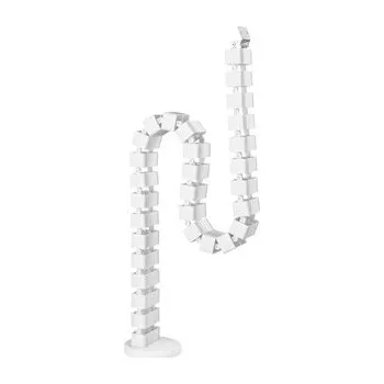 Psací stůl Organizér kabelů, husí krk, bílý, 1300mm, pro výškově nastavitelné stoly, Powerton