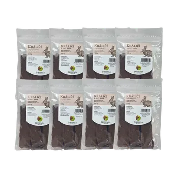 Krmivo pro psa Bohemia Pet Food BOHEMIA 20x Králičí plátky 100g