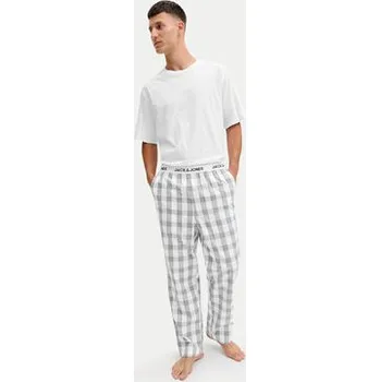 Dámské noční prádlo Jack & Jones Pyžamo Luca 12266993 Bílá Standard Fit XXL