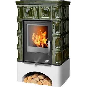 Krbová kamna ABX BRITANIA KP I s teplovodním výměníkem 6,9kW (zelená flaschengun (Zehendner))