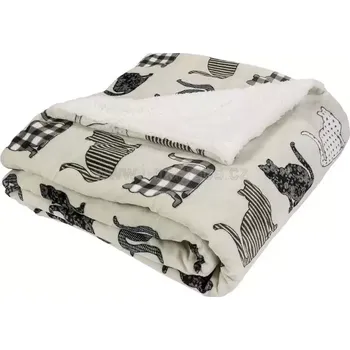 deka Petr Smolka Deka beránek 150 x 200 cm kočky