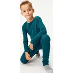 Unuo Dětské merino legíny UNUO, Petrolejová Velikost: 86/92