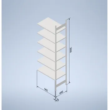 Prodejní regál Stowshelf 3000/600 x 1000 přídavné pole