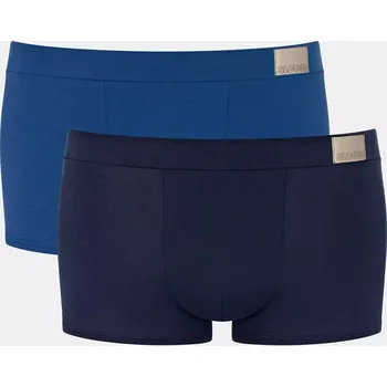 Boxerky Pánské boxerky GO Natural Hipster C2P - BLUE - modré M008 - SLOGGI BLUE S