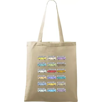 Nákupní taška Dovolená obytňákem - Taška bavlněná - 42 x 38 cm ( Naturální )