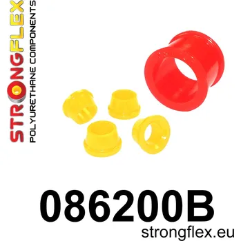 Silentblok nápravy 086200B: Strongflex Sada silentbloků uložení řízení Red