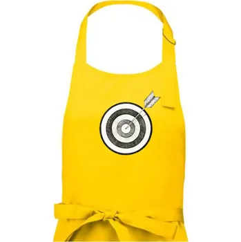 Kuchyňská zástěra Terč na lukostřelbu - Dámská zástěra na vaření - Univerzální velikost ( Žlutá )