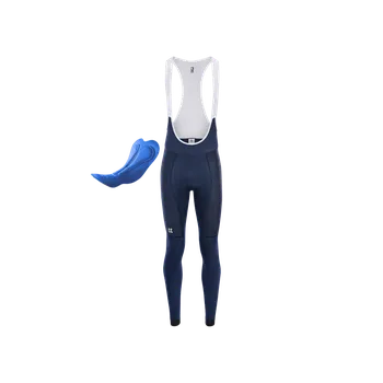 Cyklistické oblečení KALAS MOTION Z6 | Zateplené Cyklo kalhoty se šlemi + ZX sedlo | Navy Blue | Velikost: 7/3XL